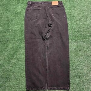 Vintage Levi's 505 Jeans 36x30 Black Dark Wash Straight Regular Made in USA Men